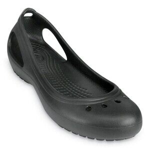 Women's Dark Gray Croc Kadee Ballet Flats Size 8